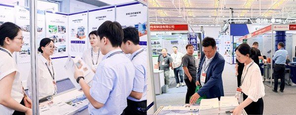 Photo: Shuangjin booth receiving mining clients from various regions